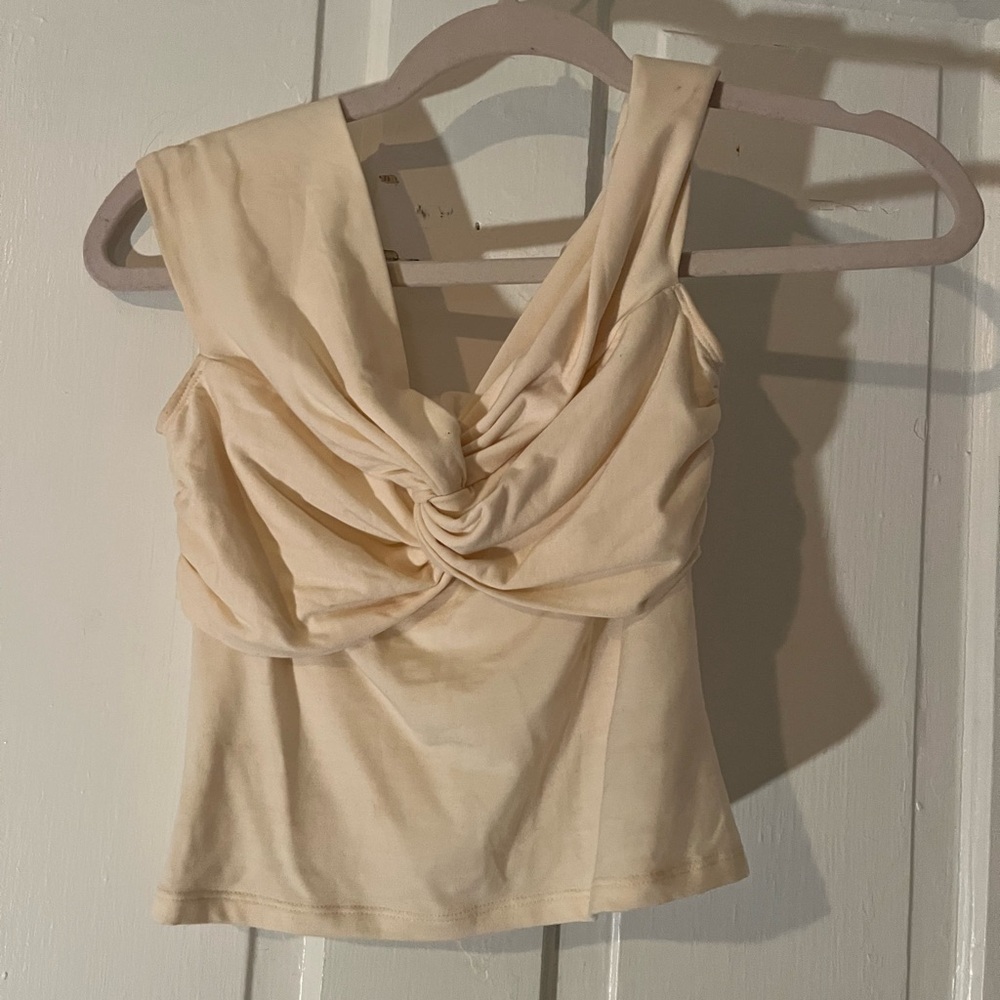 Reformation Off The Shoulder Twist Top